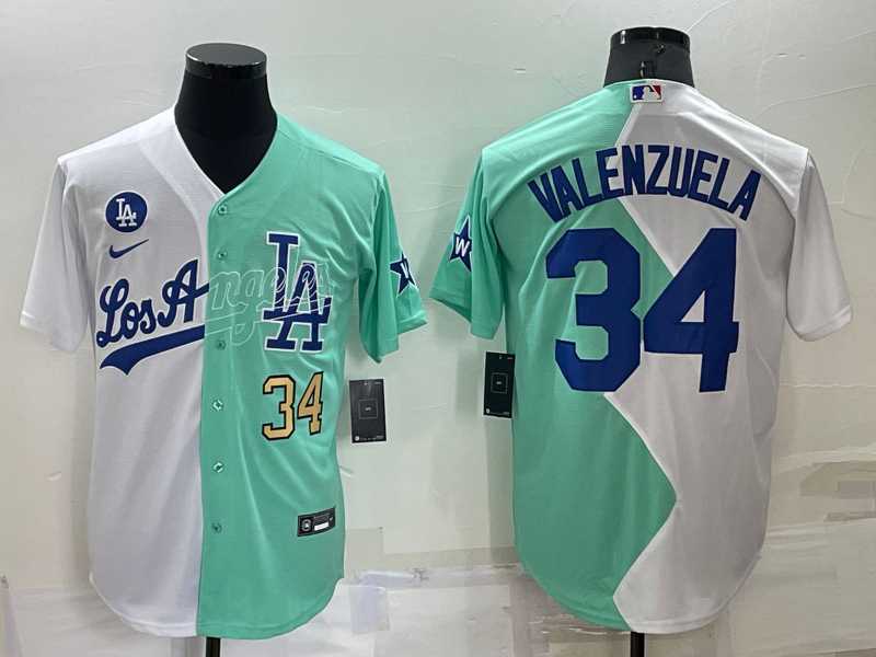 Los Angeles Dodgers #34 Fernando Valenzuela White Green Number 2022 Celebrity Softball Game Cool Base Jersey,We sell and wholesale Los Angeles Dodgers #34 Fernando Valenzuela White Green Number 2022 Celebrity Softball Game Cool Base Jersey on line form chian!